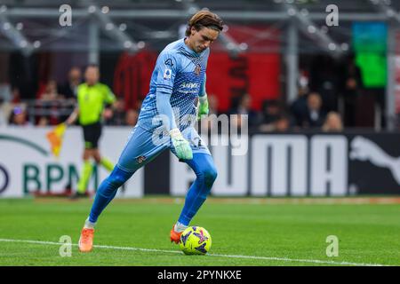 Milano, Italia. 03rd maggio, 2023. Ante Rebic di AC Milan in azione durante la Serie A 2022/23 Football Match tra AC Milan e US Cremonese allo Stadio San Siro di Milano il 03 maggio 2023 Credit: Independent Photo Agency/Alamy Live News Foto Stock