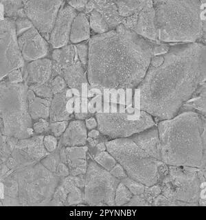 Mappa della lucentezza struttura danneggiata in cemento, mappatura lucida Foto Stock