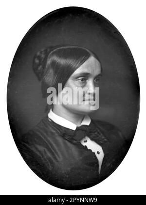 Charlotte Cushman. Ritratto dell'attrice di scena americana, Charlotte Saunders Cushman (1816-1876), c. 1850 Foto Stock