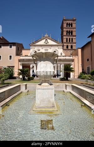 Basilica di Santa Cecilia in Trastevere, Trastevere, Roma, Italia Foto Stock