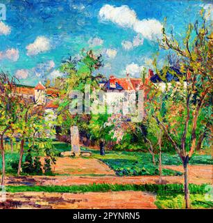 Il Giardino al sole, Pontoise di Camille Pissarro. Originale della Fondazione Barnes. Foto Stock