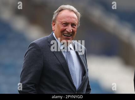 Huddersfield, Regno Unito. 4th maggio, 2023. Neil Warnock, manager della città di Huddersfield durante la partita del campionato Sky Bet al John Smith's Stadium, Huddersfield. Il credito dell'immagine dovrebbe essere: Simon Bellis/Sportimage Credit: Sportimage Ltd/Alamy Live News Foto Stock