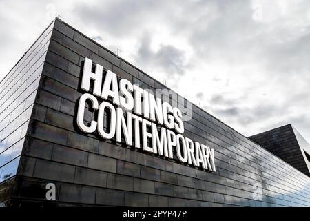 Esterno di Hastings Contemporary, Hastings, East Sussex, England, UK Foto Stock