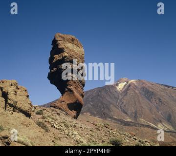 Isole Canarie. Tenerife. Parco Nazionale del Monte Teide. Roques de Garcia. Roque cinque. Foto Stock