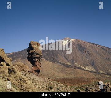 Isole Canarie. Tenerife. Parco Nazionale del Monte Teide. Roques de Garcia. Roque cinque. Foto Stock