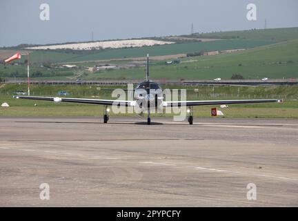 Un Piper PA-46-M600 Malibu presso l'Aeroporto di Brighton City Foto Stock