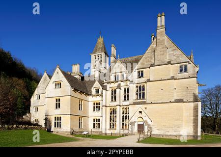 Woodchester Mansion, Gloucestershire. Incompiuto grado i elencato vittoriano gotico Revival Mansion Foto Stock