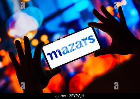 Brasile. 4th maggio, 2023. In questa immagine, il logo Mazars viene visualizzato sullo schermo di uno smartphone. (Credit Image: © Rafael Henrique/SOPA Images via ZUMA Press Wire) SOLO PER USO EDITORIALE! Non per USO commerciale! Foto Stock