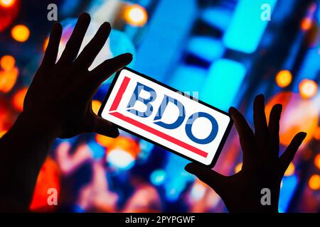 Brasile. 4th maggio, 2023. In questa immagine, il logo BDO viene visualizzato sullo schermo dello smartphone. (Credit Image: © Rafael Henrique/SOPA Images via ZUMA Press Wire) SOLO PER USO EDITORIALE! Non per USO commerciale! Foto Stock