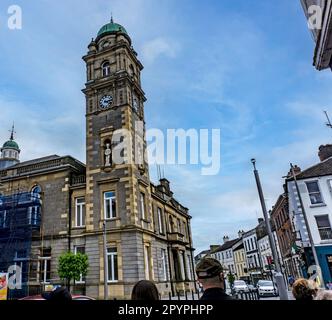 Il Municipio nel diamante. Enniskillen, Co Fermanagh, Irlanda del Nord. Foto Stock