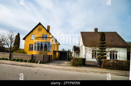 Tipica villa danese vicino a Copenhagen consente di deselezionare Foto Stock