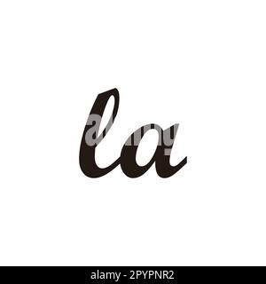Lettera la CONNECT simbolo geometrico semplice vettore logo Illustrazione Vettoriale