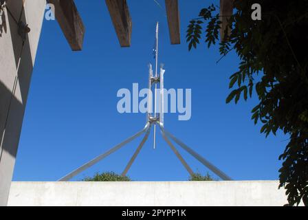 Bandiera Pole, Parlamento, Canberra, ACT, Australia. Foto Stock