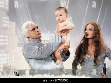 Marlon Brando, Lee Quigley, Susannah York, 'Superman' (1978) Warner Bros. Riferimento file 34408-498THA Foto Stock