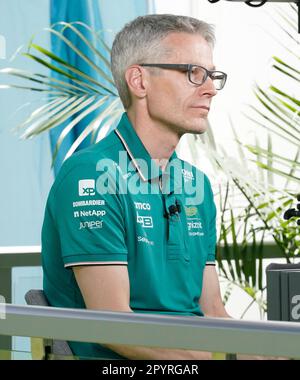 Maimi, Florida, Stati Uniti. 4th maggio, 2023. 4th maggio 2023: Mike Krack durante il Gran Premio di Formula 1 CRYPTO.com di Miami 2023 all'Hard Rock Stadium di Miami, Florida. Ruscello/AMG. (Credit Image: © AMG/AMG via ZUMA Press Wire) SOLO PER USO EDITORIALE! Non per USO commerciale! Foto Stock