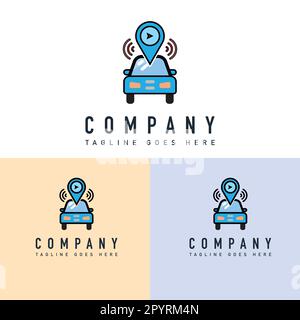 Taxi servizio logo template.Car servizio logo concetto Vector illustrazione per il vostro business design. Illustrazione Vettoriale