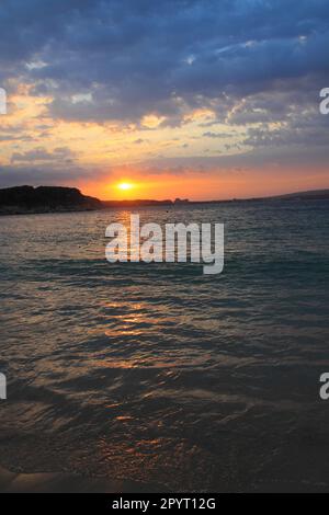 Bel mare bulgaro (tramonto nel Kitten) Foto Stock