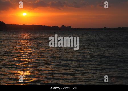 Bel mare bulgaro (tramonto nel Kitten) Foto Stock