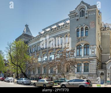 Edificio storico sulla via Marazlievskaya a Odessa, Ucraina Foto Stock