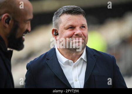 Hull, Inghilterra - 4th maggio 2023 - Lee Briers. Rugby League Betfred Super League Round 11, Hull FC vs Wigan Warriors al MKM Stadium, Hull, Regno Unito Foto Stock