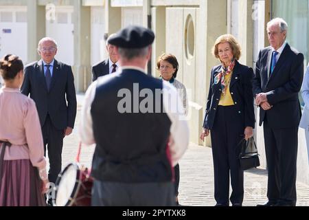 Donostia / San Sebastian. Spagna. 5 maggio 2023. L'ex Regina Sofia partecipa all'apertura del '26th Food Bank Congress' all'Auditorium Aquarium il 5 maggio 2023 a Donostia / San Sebastian, SpainCredit:MPG/Alamy Live NewsCredit:MPG/Alamy Live News Foto Stock