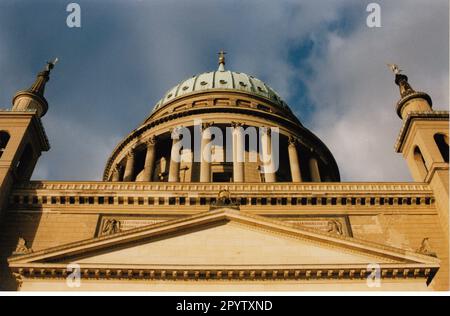 Chiesa protestante San Nikolai. Sul vecchio mercato di Potsdam.view del tetto della cupola.photo:MAZ/Christel Köster,18.01.1998 [traduzione automatica] Foto Stock