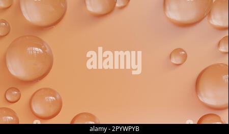 Bolle trasparenti per il rendering background.3D. Foto Stock