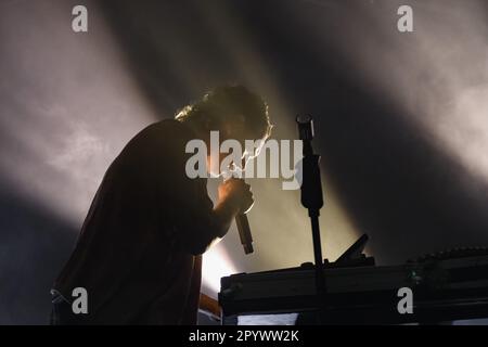 Cosmo suona durante il concerto del Blitz Live Club Tour presso il Largo Venue Club di Roma il 04 maggio 2023&#xD;&#XA;&#xD;&#XA; Foto Stock