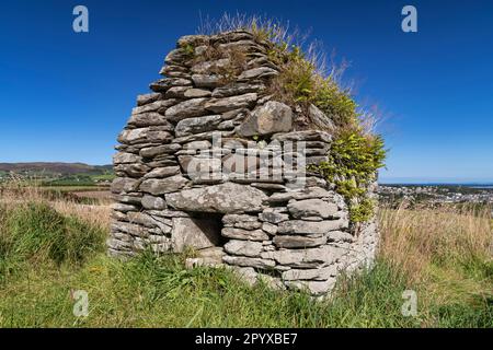 Irlanda, Contea di Donegal, penisola di Inishowen, sito monastico di Moville, la Casa del cranio che potrebbe essere stato un oratorio o un'antica tomba per il santo locale Foto Stock