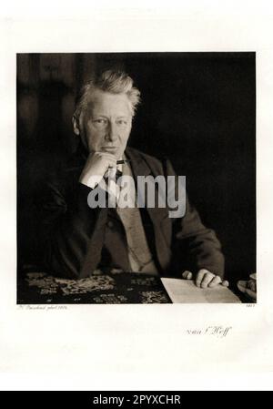 Jacobus Henricus va't Hoff (1852-1911), chimico olandese. va't Hoff ha ricevuto il Premio Nobel per la chimica nel 1901. Fotografia di Nicola Perscheid. Foto: Heliogravure, Corpus Imaginum, Hanfstaengl Collection. [traduzione automatica] Foto Stock