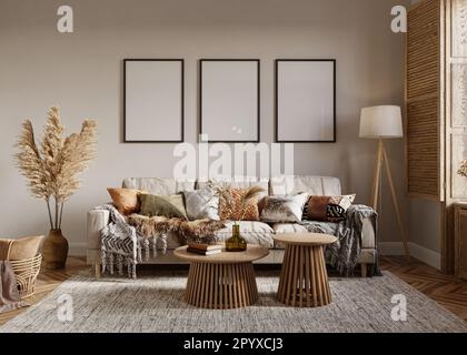 Soggiorno moderno interno Foto Stock
