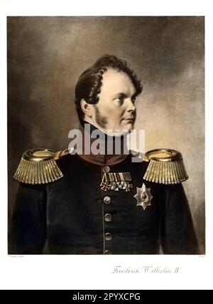 Federico Guglielmo IV (1795-1861), re di Prussia (1840-61). Pittura di Franz Krüger. Foto: Heliogravure, Corpus Imaginum, Hanfstaengl Collection. [traduzione automatica] Foto Stock