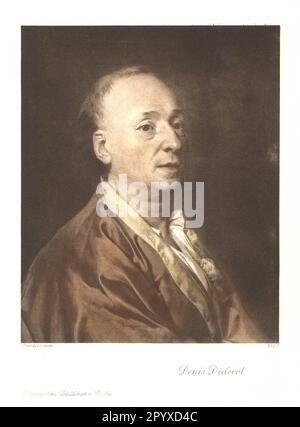 Denis Diderot (1713-1784), scrittore e filosofo francese. Dipinto di Lewitzki. Foto: Heliogravure, Corpus Imaginum, Hanfstaengl Collection. [traduzione automatica] Foto Stock