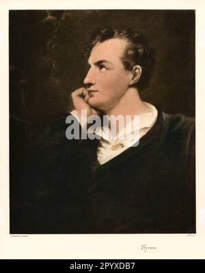 George Gordon Noel Baron Byron (chiamato Lord Byron, 1788-1824), poeta inglese. Pittura di Westall. Foto: Heliogravure, Corpus Imaginum, Hanfstaengl Collection. [traduzione automatica] Foto Stock