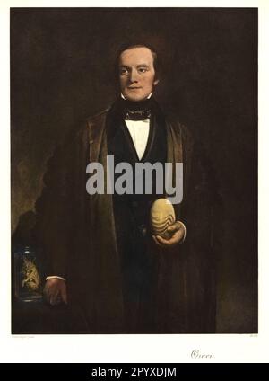 Richard Owen (1804-1892), anatomista e paleontologo britannico. Pittura di Pickersgill. Foto: Heliogravure, Corpus Imaginum, Hanfstaengl Collection. [traduzione automatica] Foto Stock