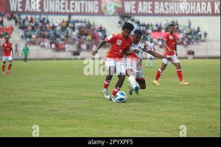 Bishwanath Ghosh (Red J-12) Bangladesh Premier League 2022-23 partita tra Basundhra Kings e Bangladesh Muktijoddha SKC Foto Stock