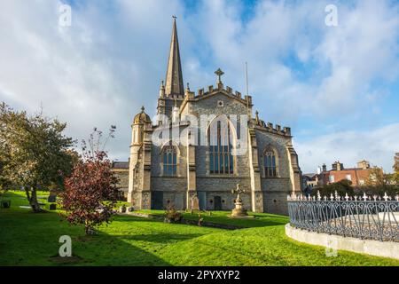 Cattedrale di St Columb a Derry / Londonderry, Irlanda del Nord, Regno Unito Foto Stock