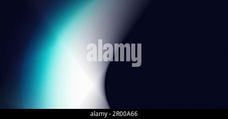 Blu bianco nero grana textured minimo scuro pagina web intestazione banner design, luce incandescente astratto onda copia spazio Foto Stock
