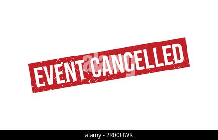 Vettore guarnizione timbro in gomma annullato dall'evento Illustrazione Vettoriale