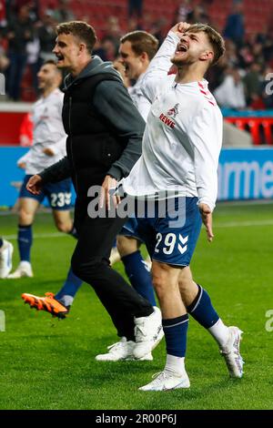 Leverkusen, Germania. 05th maggio, 2023. Jan THIELMANN (FC Colonia, #29) brulica. Leverkusen, Soccer 1st Bundesliga/31st matchday, matchday 31, Bayer Leverkusen - FC Colonia, 5th maggio 2023, BayArena, Leverkusen. I regolamenti #DFL vietano qualsiasi uso di fotografie come sequenze di immagini e/o quasi-video # Credit: dpa/Alamy Live News Foto Stock