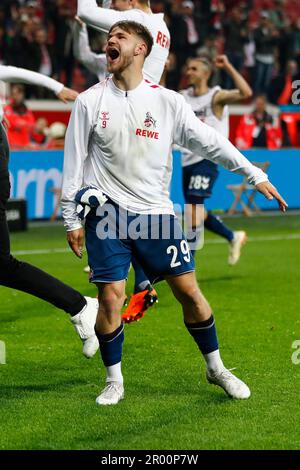 Leverkusen, Germania. 05th maggio, 2023. Jan THIELMANN (FC Colonia, #29) brulica. Leverkusen, Soccer 1st Bundesliga/31st matchday, matchday 31, Bayer Leverkusen - FC Colonia, 5th maggio 2023, BayArena, Leverkusen. I regolamenti #DFL vietano qualsiasi uso di fotografie come sequenze di immagini e/o quasi-video # Credit: dpa/Alamy Live News Foto Stock