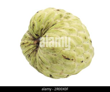 Mela crema o mela zuccherina isolata su fondo bianco Foto Stock