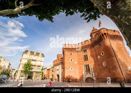 Castellet, XIV secolo, (Museo catalano delle arti e delle tradizioni popolari), Perpignan, Pirenei orientali, Francia, europa Foto Stock