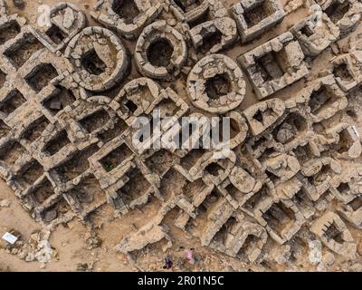 Sito archeologico di Son Real, necropoli talayotica del 7th° secolo a.C., Santa Margarita, Maiorca, Isole Baleari, Spagna. Foto Stock