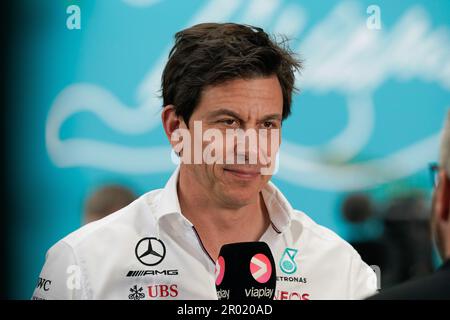 4 maggio 2023, Maimi, FL, USA: 5th maggio 2023: Toto Wolff durante il Gran Premio di Formula 1 CRYPTO.com di Miami 2023 all'Hard Rock Stadium di Miami, Florida. Ruscello/AMG. (Credit Image: © AMG/AMG via ZUMA Press Wire) SOLO PER USO EDITORIALE! Non per USO commerciale! Foto Stock