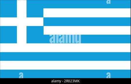 Bandiera con i colori della Grecia Illustrazione Vettoriale
