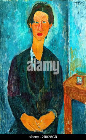 Il famoso dipinto di Amedeo Modigliani, Chaim Soutine. Foto Stock