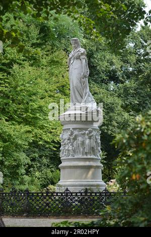 Monumento della Regina Luise, Luiseninsel, Tiergarten, Berlino, Germania, Monumento alla Regina Luise Foto Stock