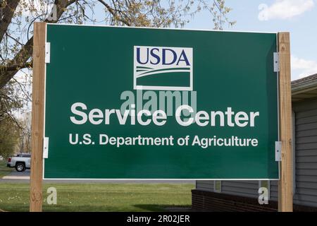 Varsavia - circa Maggio 2023: USDA Service Center. Il Dipartimento dell'Agricoltura degli Stati Uniti è responsabile delle leggi relative all'agricoltura, alla silvicoltura e al cibo. Foto Stock