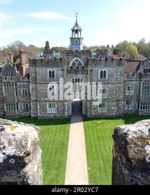 Knole country house ed ex arcivescovi palazzo e parco, Sevenoaks, Kent, Inghilterra, Regno Unito. Foto Stock